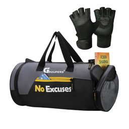 GROUPERS Printed Medium Foldable Sports or Gym Duffel Bag-image-78