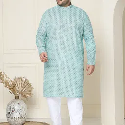 SOJANYA PLUS Men Ethnic Motifs Printed Regular Kurta with Pyjamas-picture-0