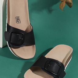 LOUD POUT Women Open Toe Flats with Buckles-image-83