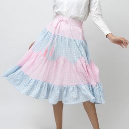 7OUNCE Midi Flared Skirt-image-97