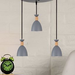 KINIS Grey Aluminium Quirky Ceiling Lamp-36