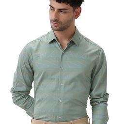 The Collection Classic Slim Fit Abstract Printed Formal Shirt-image-91