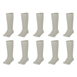 MUKHAKSH Men Pack Of 10 Cotton Knee Length Socks-image-84