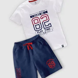 CODEZ Boys Printed T-shirt with Shorts image 1