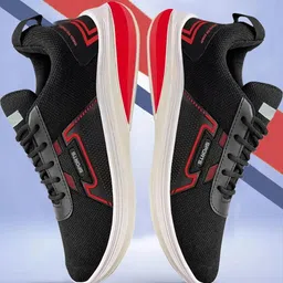 Free Kicks Men Black Mesh Marking Running Sports Shoes-picture-27