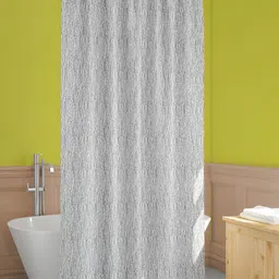 ArtzFolio White & Black Printed Water Proof Shower Curtain-13