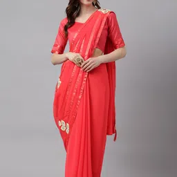 DIVASTRI Women Pure Georgette Saree-image-58