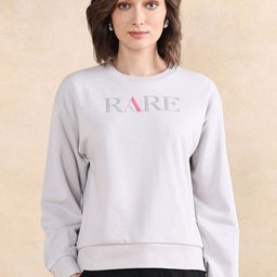 RAREISM Women Typography Printed Cotton Sweatshirt-image-68