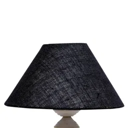 foziq White & Blue Textured Table Lamp With Shade image 4