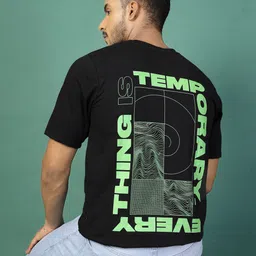 Rigo Men Typography Printed Oversized Round Neck T-shirt-image-59