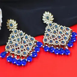 J & C Fashion Arena Gold-Plated Brass Earrings-image-21