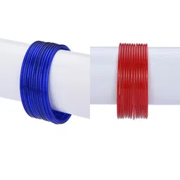 1ST TIME Set Of 24 Blue Alloy Bangles-picture-0