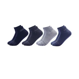 Akeeta Set Of 4 Striped Cotton Ankle Length Socks-picture-14