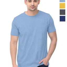COLOR CAPITAL Unisex Solid Round Neck Cotton T-Shirts-image-40