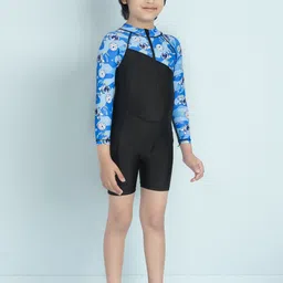 Aarika Boys Cartoon Printed Sports Wear Round Neck Legsuit With Goggle-image-25