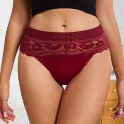 LULU & SKY Polyamide Blend Hipster Brief  CS45-RED-picture-7