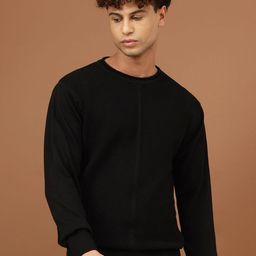Richlook Men Solid Self Design Round Neck Sweatshirt-picture-50