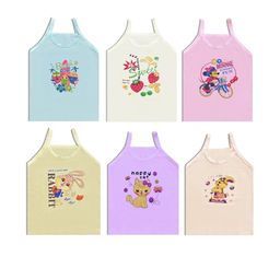 BODYSHINE Girls Pack Of 6 Printed Innerwear Vests-image-104