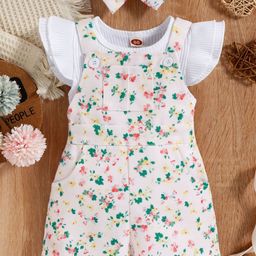 LULU & SKY Infants Printed Dungaree-image-79