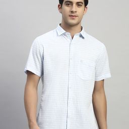 Cantabil Men Original Horizontal Stripes Checked Casual Shirt-image-47