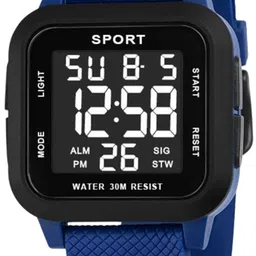 Poshi Men Square Dial Abs Strap Watch with Adjustable Clasp image 2