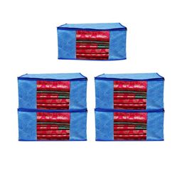AMAK INC Blue Fabric Multi-Utility Wardrobe Organisers-picture-8