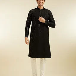 Diwas by Manyavar Men Embroidered Sequinned Kurta-image-49