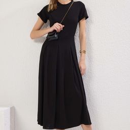 Trendyol Women Fit & Flare Midi Dress-image-56