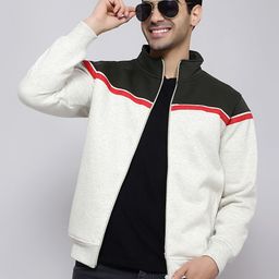 MENTOOS Men Colourblocked Sweatshirt-image-88