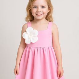 ZIP ZAP ZOOP Girls Solid Applique Fit & Flare Dress-image-42
