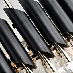 Baslash Black & Gold-Toned Textured Quirky Ceiling Lamp image 2
