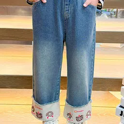 LULU & SKY Girls Low Distress Light Fade Jeans-image-28