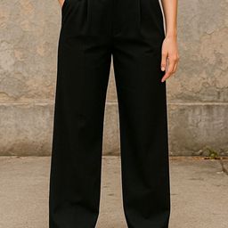 Next One Women Smart Loose Fit High-Rise Easy Wash Pleated Trousers-picture-12
