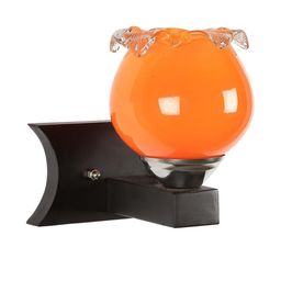 Somil Premium Designer Glass Wall / Night Lamp Elegant & Stylish Dcor Accent for Modern Interiors, color- Orange, Size:- 18.5 X 26 X 22.5 CM-picture-17
