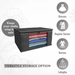 Kuber Industries Black & Red 4 Pieces Printed Foldable Multi Utility Organisers image 4