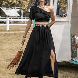 JC Mode One Shoulder Top & Skirts Co-Ords-picture-3