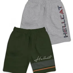 HELLCAT Boys Typography Printed Shorts-11