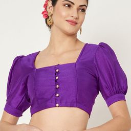 studio rasa Women Square Neck Saree Blouse-75
