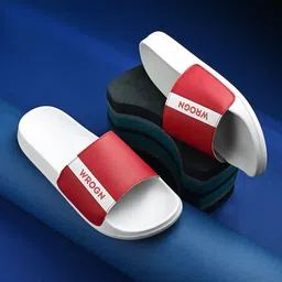 WROGN Men Printed Sliders Flip Flops-6