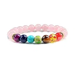 Divine souvenirs Unisex Artificial Beaded Elasticated Bracelet-51