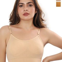 Trulymart Pack Of 2 Women Full Coverage Lightly Padded Bralette Bra-12