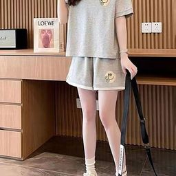 JC Mode V-Neck T-shirt With Shorts Co-Ords-image-61