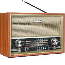Noizzy Box Retro xxl 4 band radio portable Bluetooth wireless speaker with remote and equaliser, USB PORT, Aux in, TF CARD 20 W Bluetooth Home Theatre-image-24