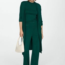 MANGO Women Longline Front-Open Sweater-picture-14