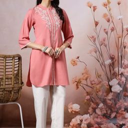 Nayam By Lakshita Women Floral Embroidered Regular Thread Work Kurta with Palazzos-image-71