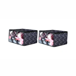 Stylista Blue & White 2 Pieces Printed Waterproof Storage Bag Organisers With Zip-13