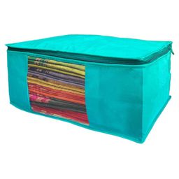 Kuber Industries Blue Set of 2 Regular Multi-Utility Organisers image 4