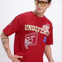 glitchez Typography Printed Drop-Shoulder Sleeves Oversized T-shirt-image-18