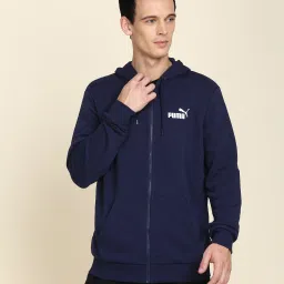 ESS Small Logo FZ Hoodie Men Solid Casual Jacket-image-23