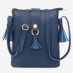 ROVOK Women PU Structured Sling Bag with Tasselled-53